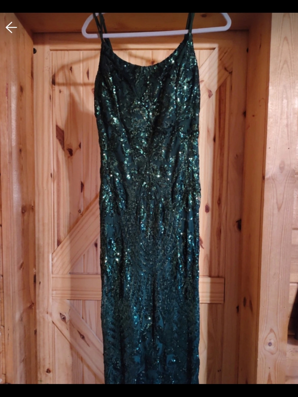 Emerald Sundae Black Sequin Slip